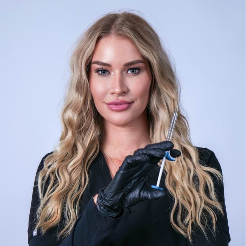 Nurse Carly Holding syringe